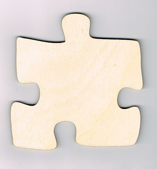 Bruin Honderd jaar Pathologisch houten puzzelstukje - Bijzonderkadootje