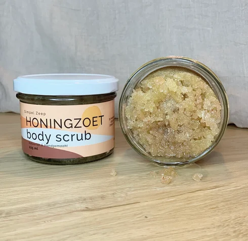 Honingzoet Bodyscrub met dode zeezout