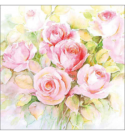 Watercolour Roses (5 stuks)