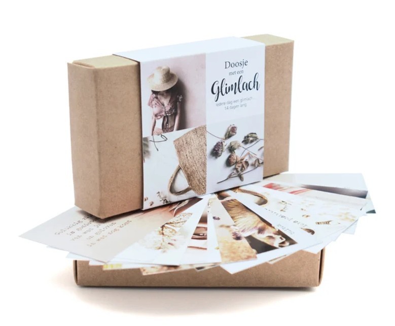 Doosje met een glimlach - 14 kaartjes with a smile