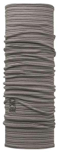 113011933 Merino Wool BUFF® Light Grey Stripes