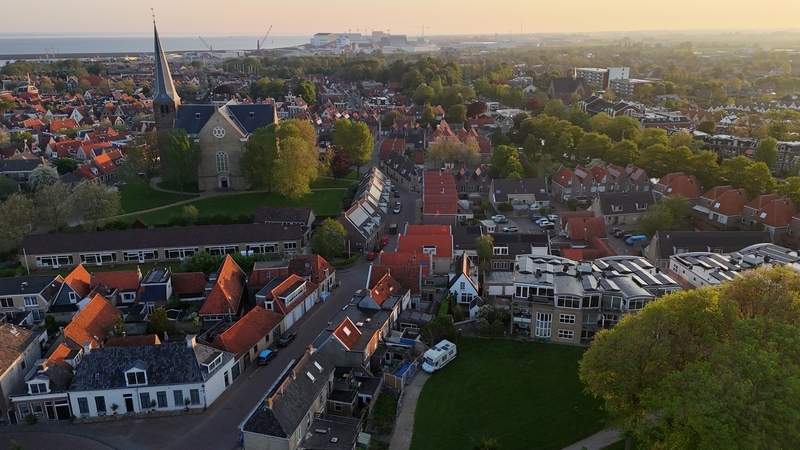 Harlingen zicht op kerk