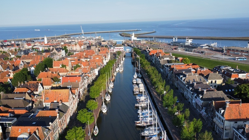 Harlingen in Vogelvlucht